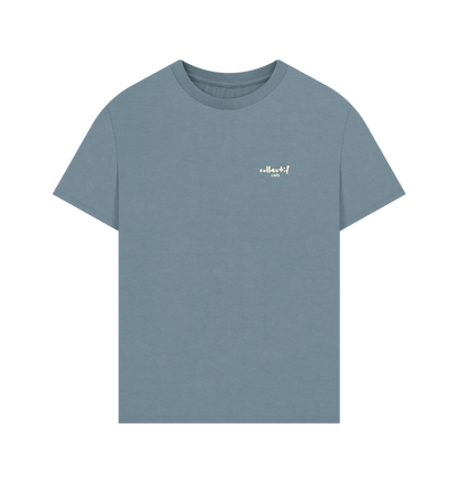 Stone Blue Printed T-shirt
