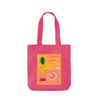 Raspberry Pink Printed Bag