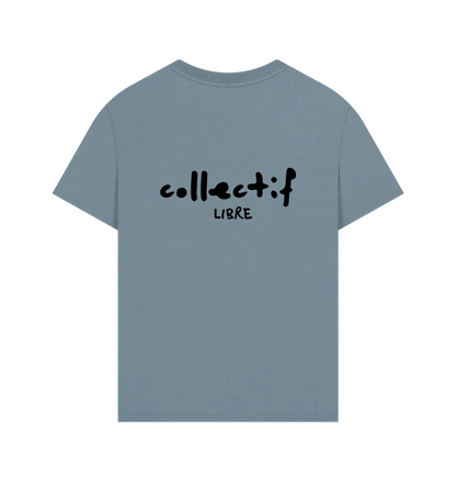 Stone Blue Printed T-shirt