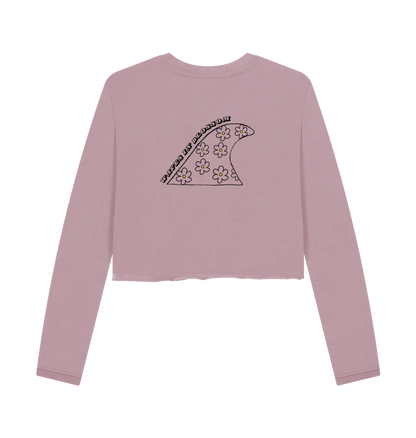 Mauve Printed Boxy Jumpers