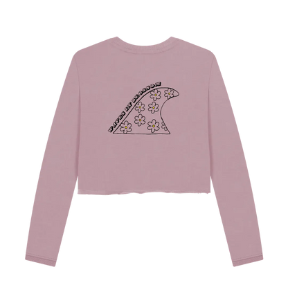 Mauve Printed Boxy Jumpers