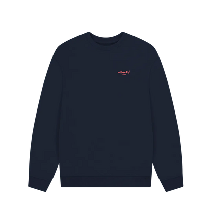 Navy Blue Printed Sweater