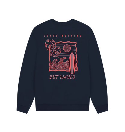 Navy Blue Printed Sweater