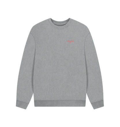 Athletic Grey Printed Sweater