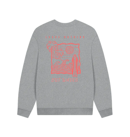 Athletic Grey Printed Sweater