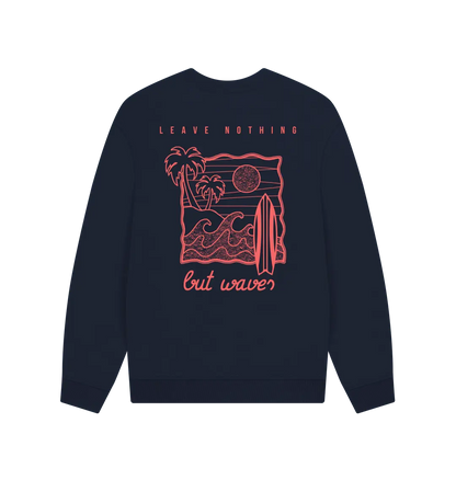 Navy Blue Printed Sweater