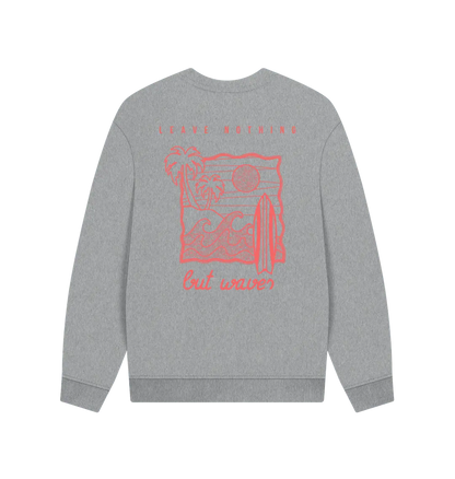 Athletic Grey Printed Sweater