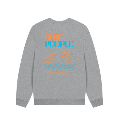 Athletic Grey Printed Sweater