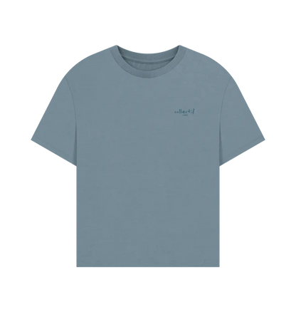 Stone Blue Printed T-shirt
