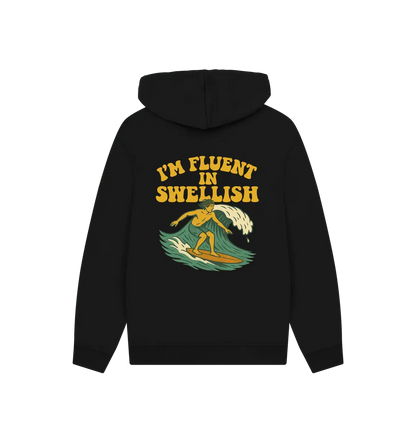 Black Printed Hoody