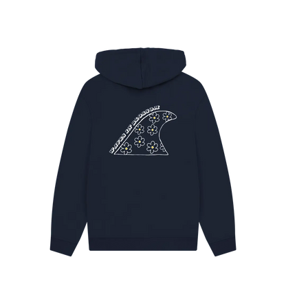 Navy Printed Hoody