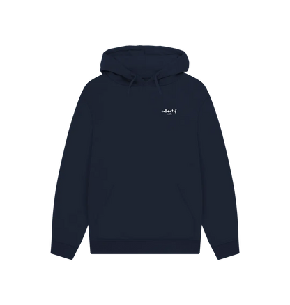 Navy Printed Hoody