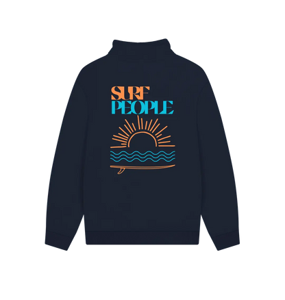 Navy Printed Sweater