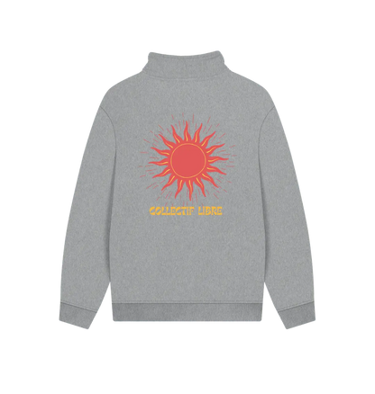 Athletic Grey Printed Sweater