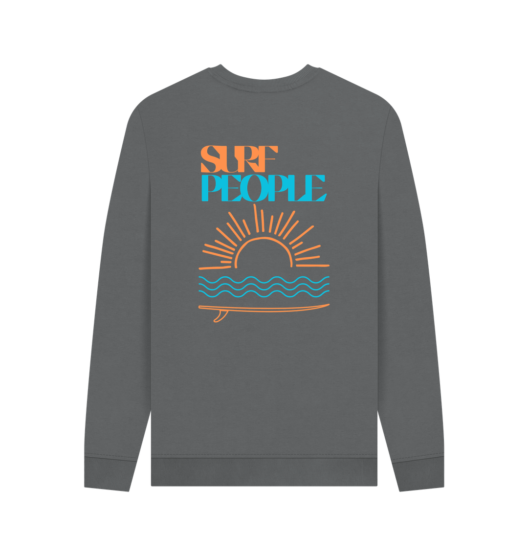Slate Grey Printed Sweater