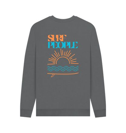 Slate Grey Printed Sweater