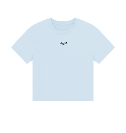 Sky Blue Printed T-shirt Front