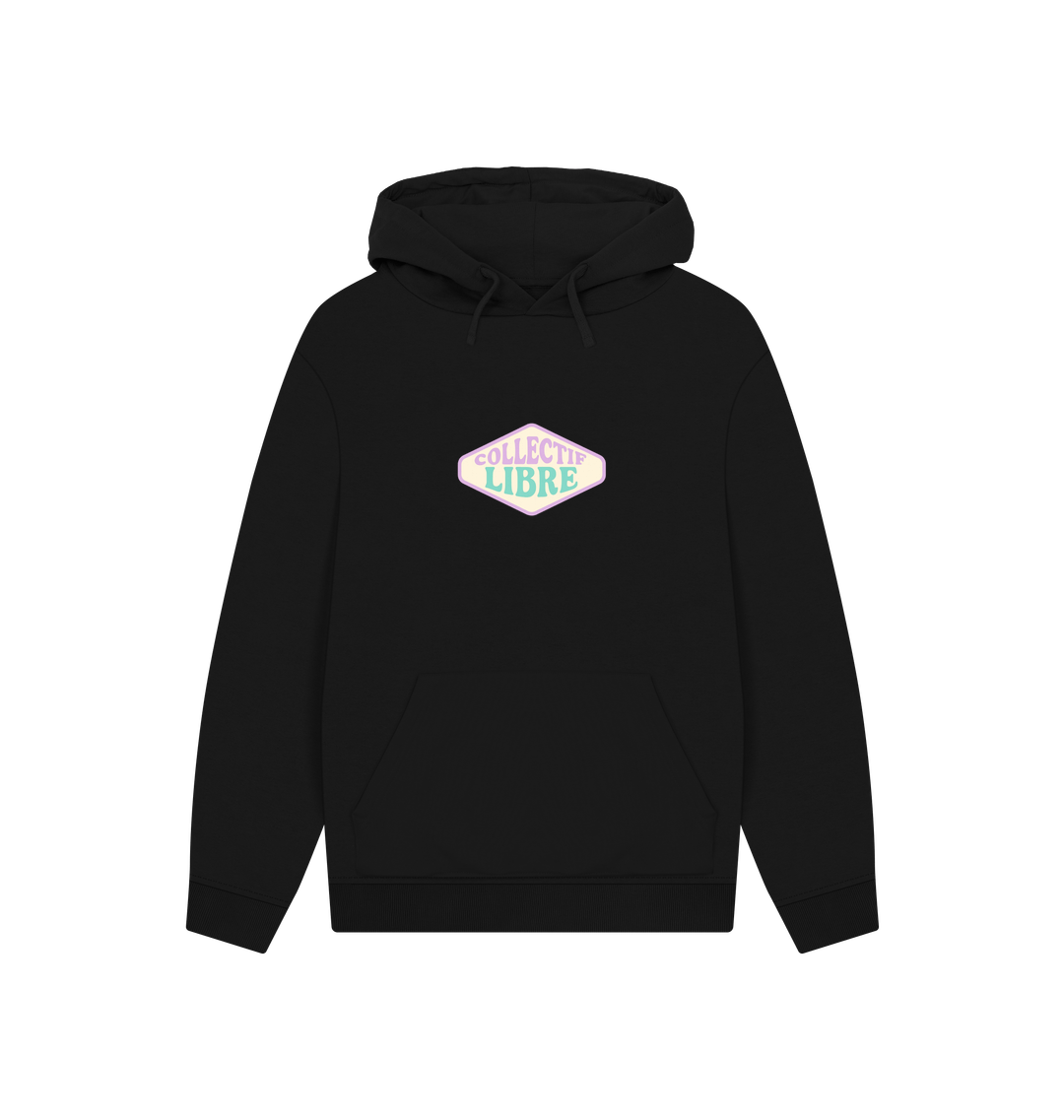 Black Printed Hoody