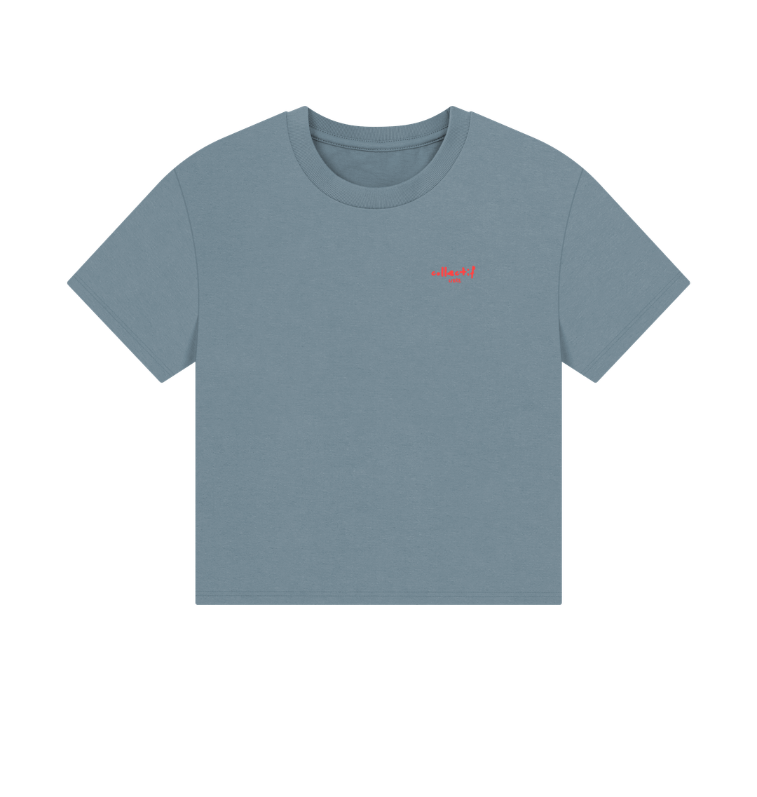 Stone Blue Printed T-shirt